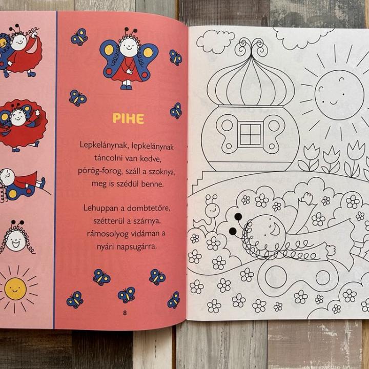 Bogyó és Babóca mondókás kifestő óvodásoknak