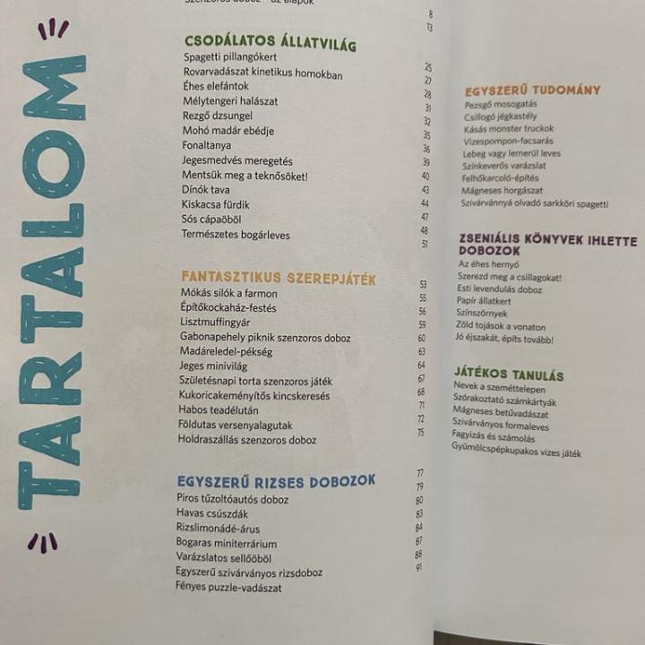 Kreatív szenzoros dobozok kíváncsi gyerekeknek