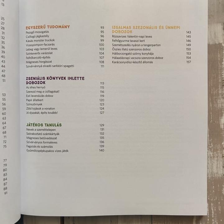 Kreatív szenzoros dobozok kíváncsi gyerekeknek