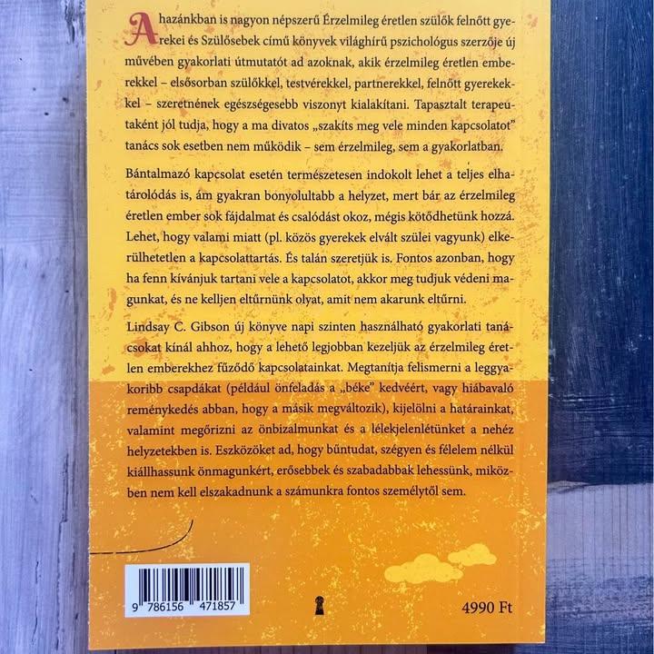 Leválás az érzelmileg éretlen emberekről [Önérvényesítés, határszabás, gyógyulás]