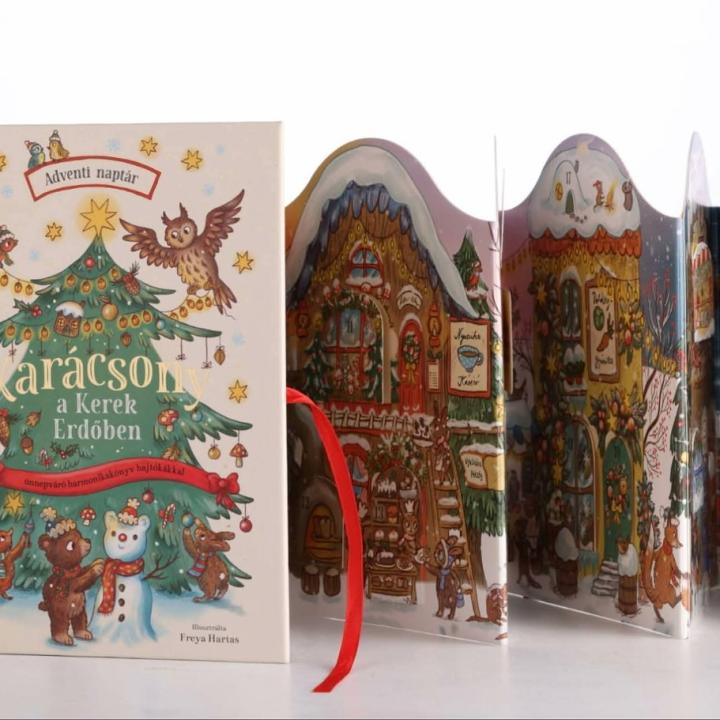 Karácsony a Kerek Erdőben - Kerek erdő [Ünnepváró harmonikakönyv hajtókákkal, adventi naptárral]