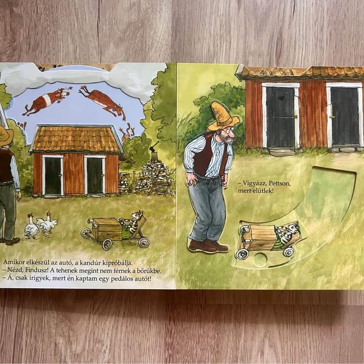 Pettson és Findusz autót épít