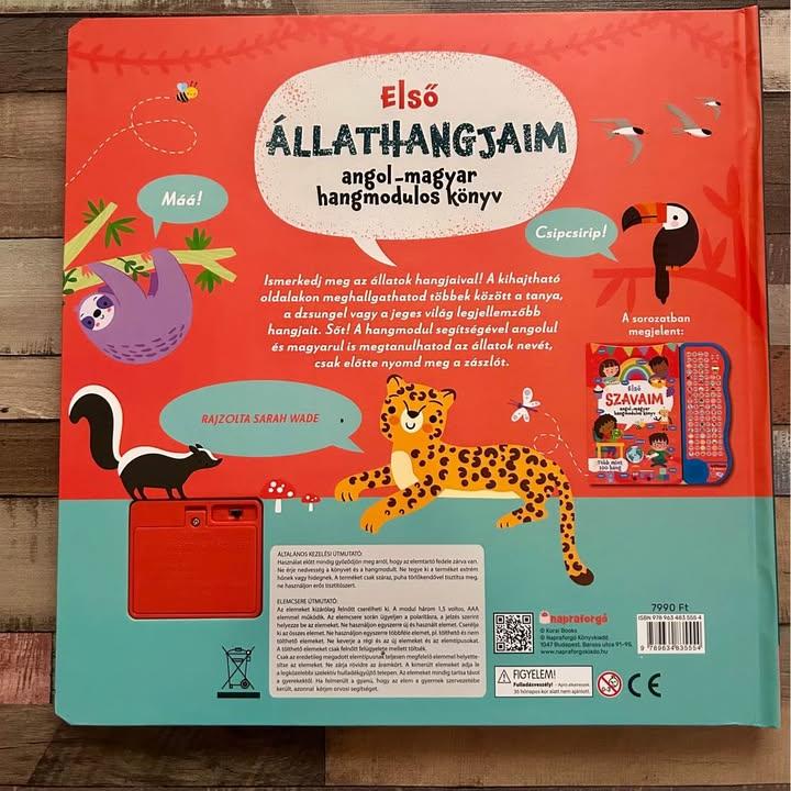 Első állathangjaim - Angol-magyar hangmodulos könyv