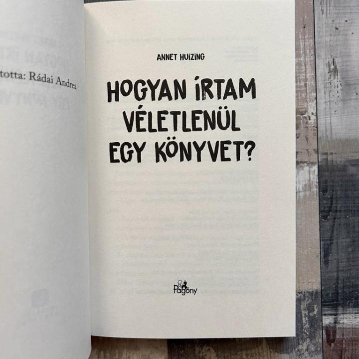Hogyan írtam véletlenül egy könyvet?